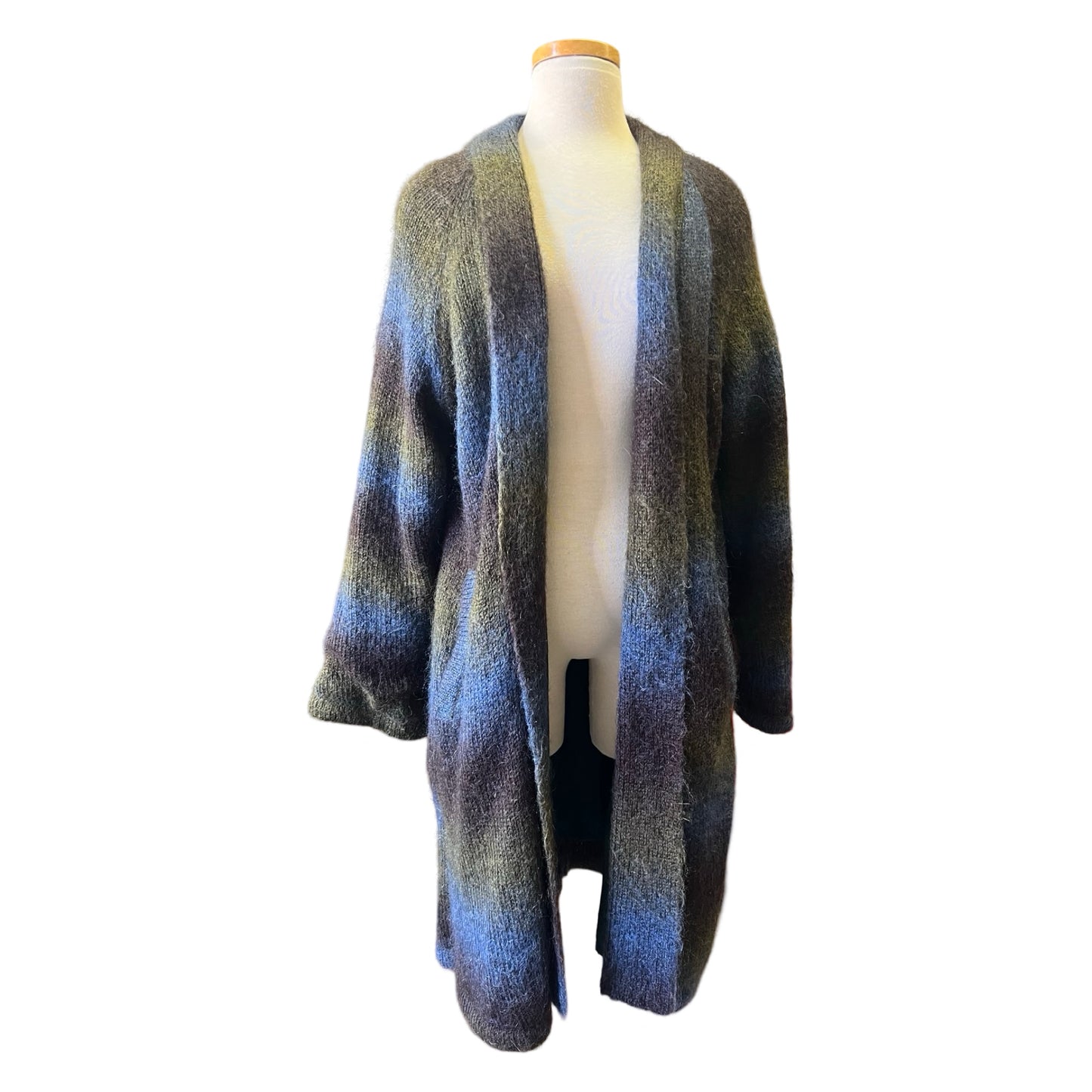 Vintage 80’s Newport News Mohair Blend Sweater Coat w/ Pockets