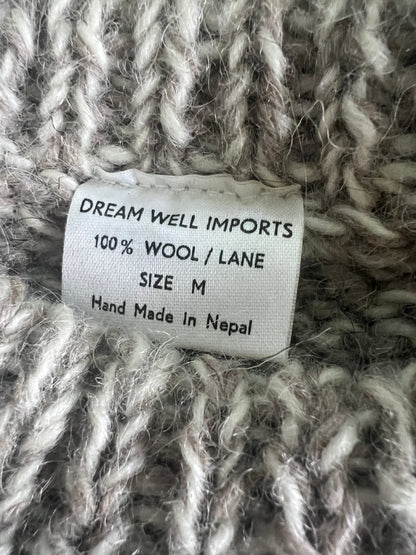Rare Vintage 80’s Hand Knit Yin Yang Sweater Made In Nepal M