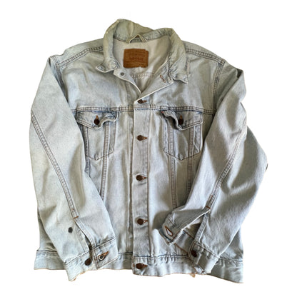 Vintage 90’s Distressed Oversized Faded Levi’s Jacket XL