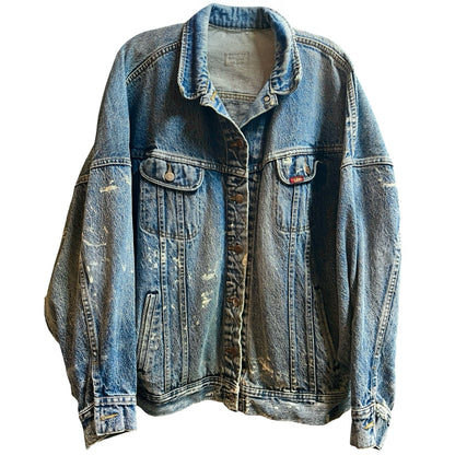 Vintage 1980’s Lee Distressed Denim Jacket L