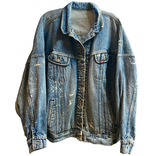 Vintage 1980’s Lee Distressed Denim Jacket L