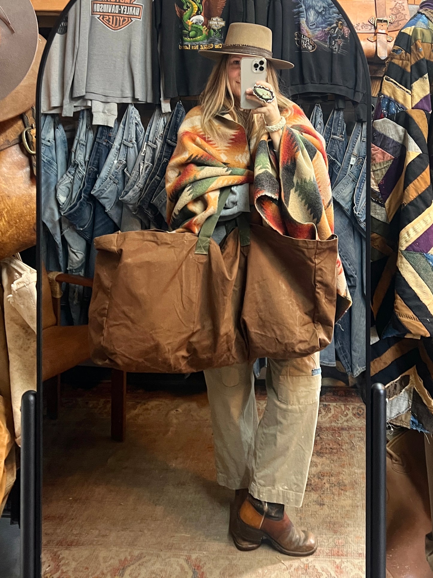 RARE 1960’s LL Bean Canvas Sawtooth Label Duck Decoy Bag XXL
