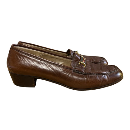 Rare Vintage 1970’s Gucci Oxblood Horse Bit Loafers