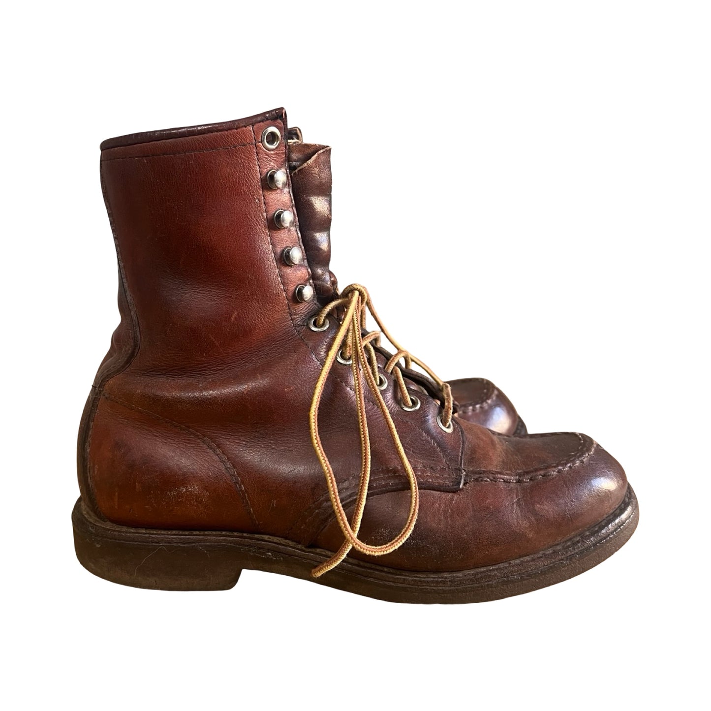 Rare Vintage 1970’s Red Wing 8057 Moc Toe Boots Men’s 7.5 Womens 9