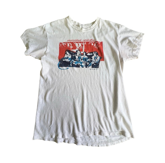 Extremely RARE 1979 The Clash Unprovoked Retaliation Single Stitch T-Shirt M