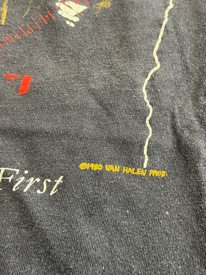 Rare Vintage Van Halen 1980 Women And Children First Single Stitch T-Shirt