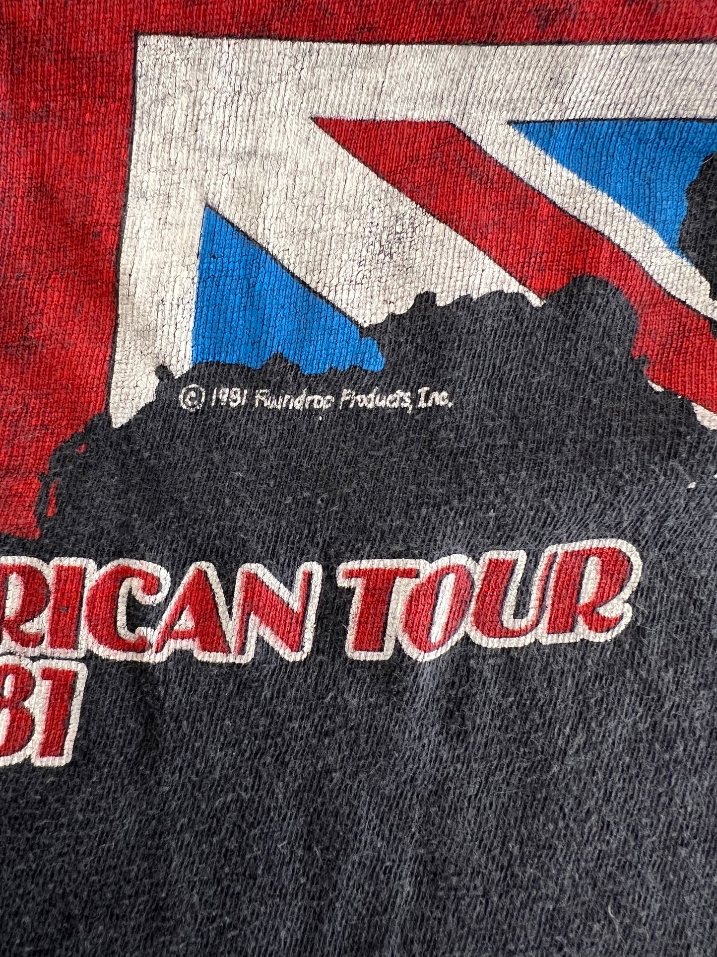Vintage Rolling Stones 1981 North American Tour Single Stitch Original Authentic T-Shirt M