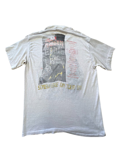 Vintage Iron Maiden Somewhere On Tour ‘87 Shirt