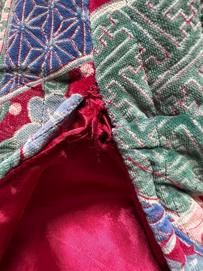 Rare Vintage Marguerite Rubel Quilted Velvet Jacket