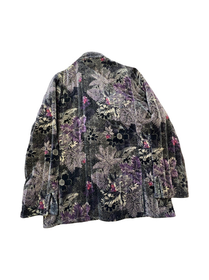 Vintage 80’s Quilted Floral Velvet Jacket