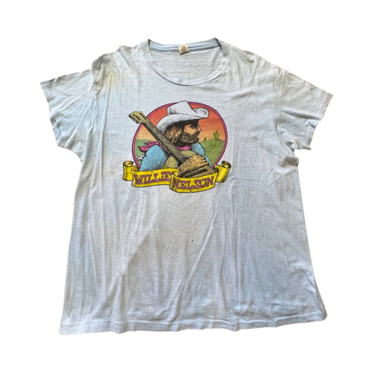 Rare Vintage Willie Nelson Single Stitch T-Shirt XL