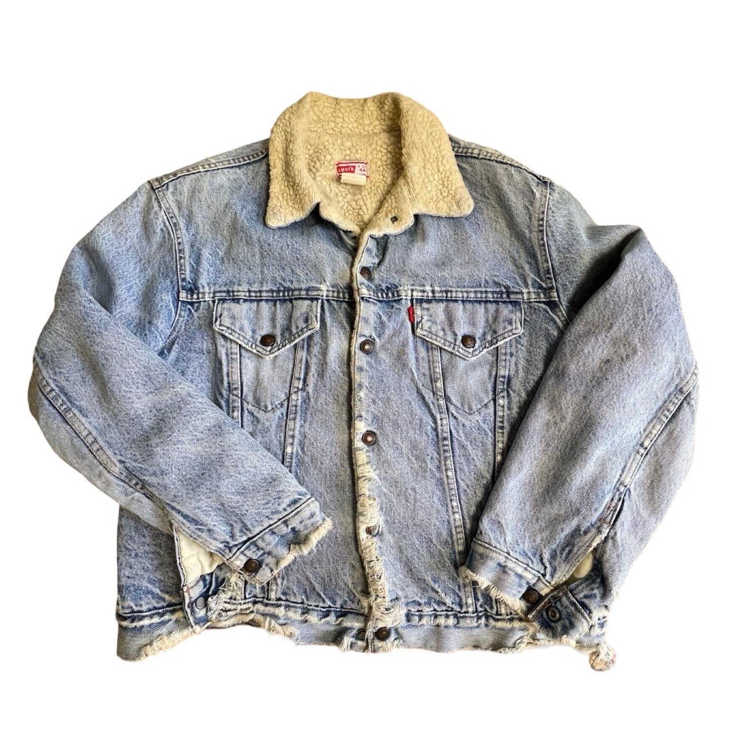 Vintage Levi’s Denim Sherpa Jacket 44