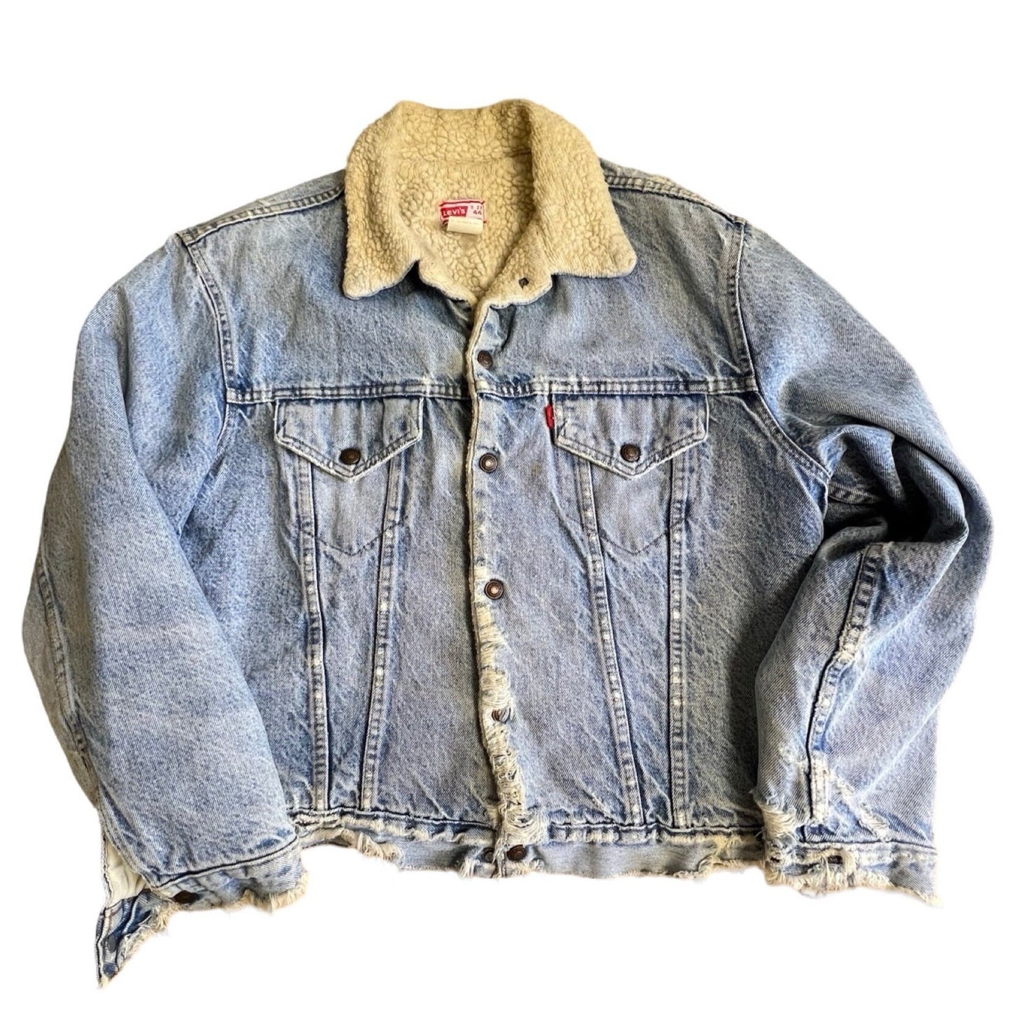 Vintage Levi’s Denim Sherpa Jacket 44
