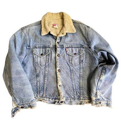 Vintage Levi’s Denim Sherpa Jacket 44