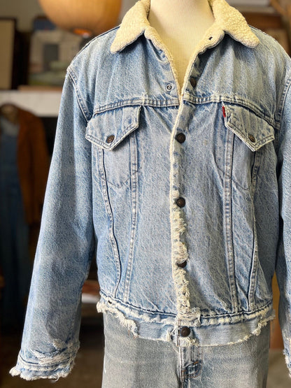 Vintage Levi’s Denim Sherpa Jacket 44