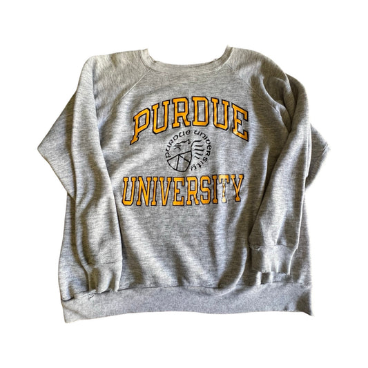 Vintage 80’s Champion Reverse Weave Purdue University Crewneck Sweatshirt XL