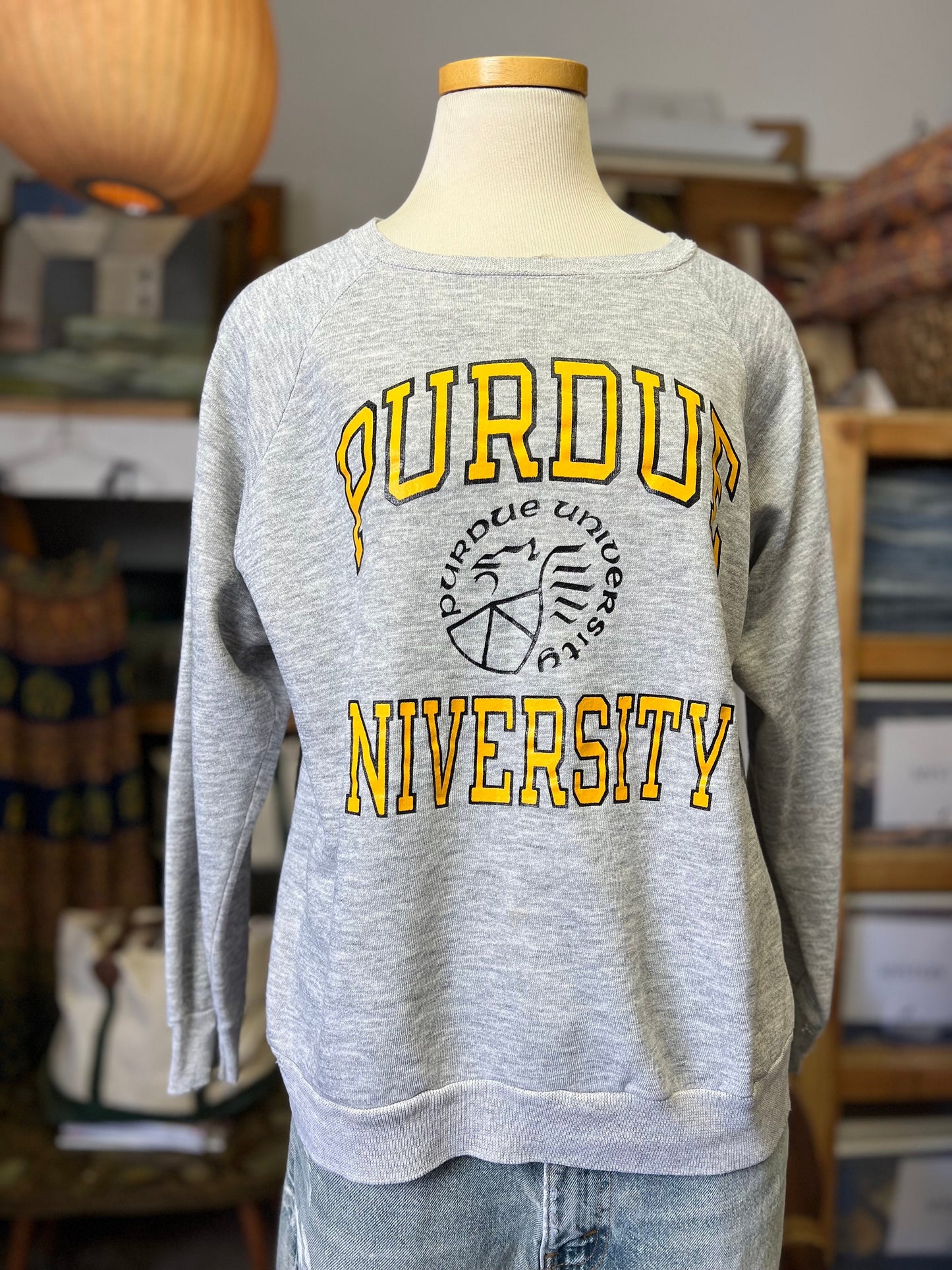 Vintage 80’s Champion Reverse Weave Purdue University Crewneck Sweatshirt XL