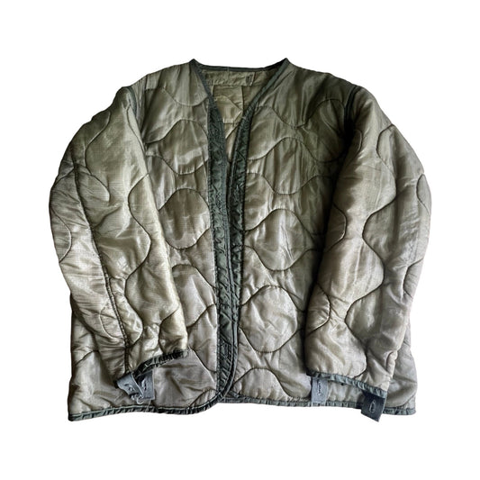 Vintage Quilted Army Jacket Liner