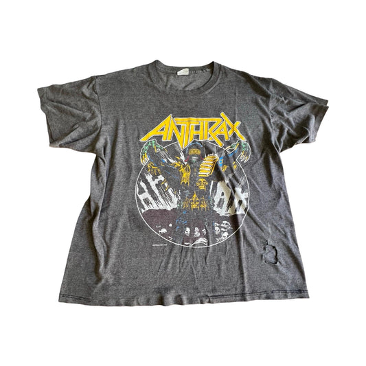 Vintage Original 1987 Anthrax Among The Living Double Sided Tee XL