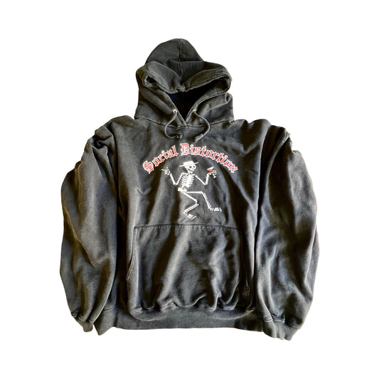 Vintage 90’s Y2K Social Distortion Hoodie Distressed Worn Oversized