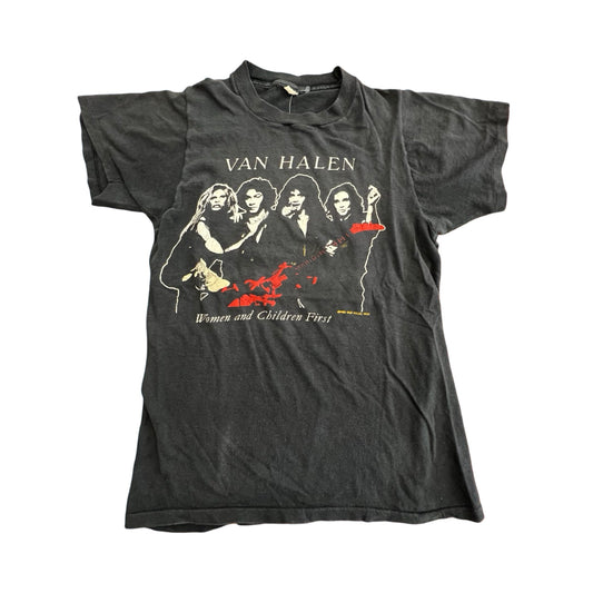 Rare Vintage Van Halen 1980 Women And Children First Single Stitch T-Shirt