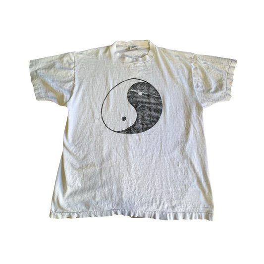 Rare 80’s Vintage Yin Yang Single Stitch T-Shirt Worn To Perfection XL