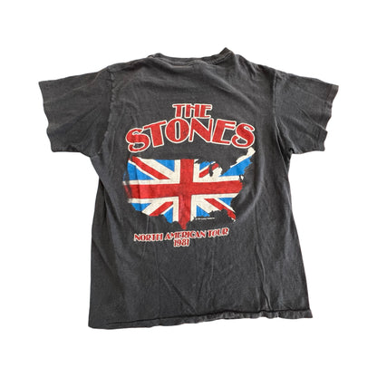 Vintage Rolling Stones 1981 North American Tour Single Stitch Original Authentic T-Shirt M