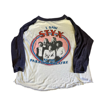 Vintage Styx 1981 Paradise Theater Single Stitch Raglan T-Shirt