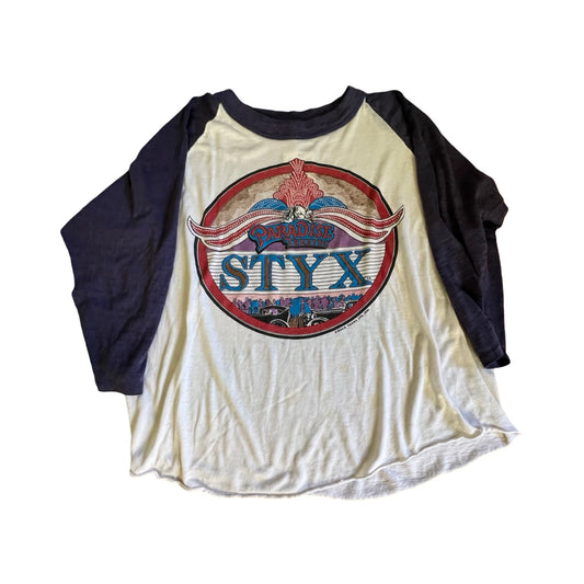 Vintage Styx 1981 Paradise Theater Single Stitch Raglan T-Shirt