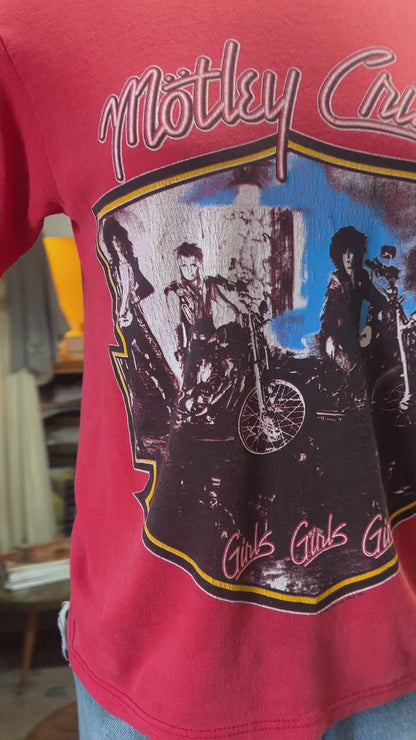 Vintage Original 1987 Motley Crue Girls Girls Girls T-Shirt S