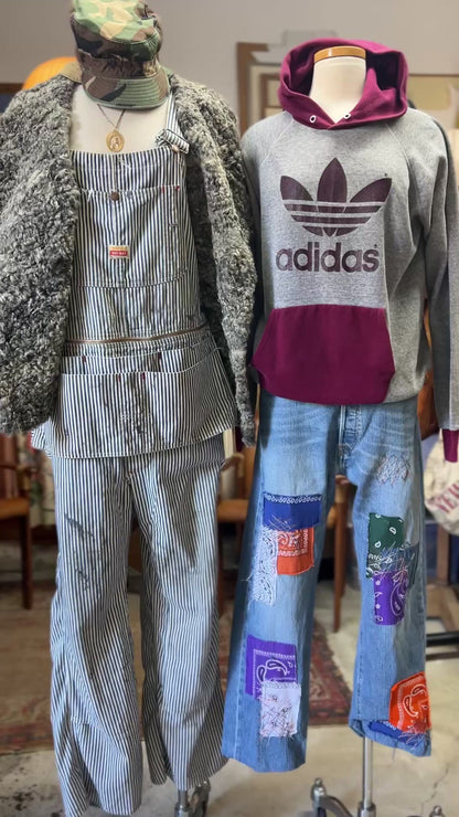 Vintage Salt & Pepper Curly Lamb Fur Stole